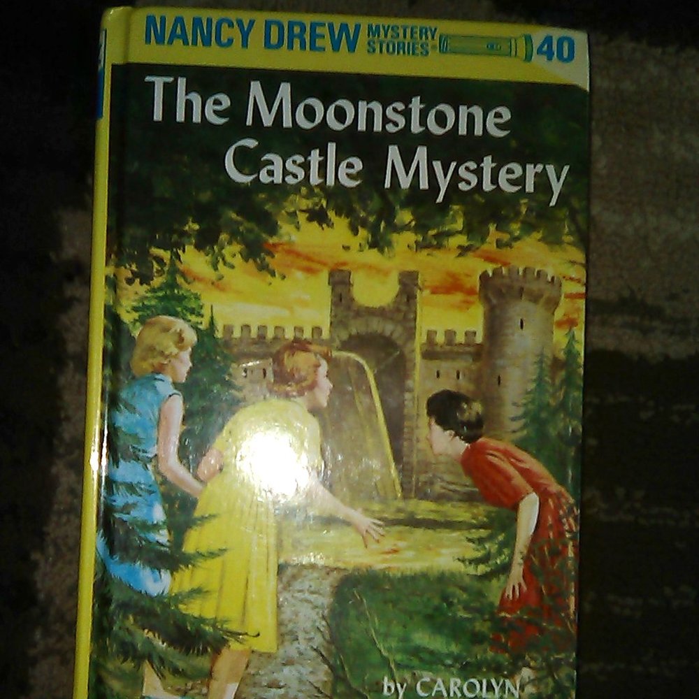 Yellow Hard-cover Nancy Drew Detective Series Book